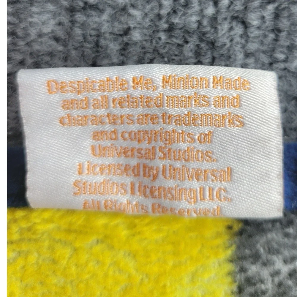 Despicable Me Minions Throw Blanket 48x38 Fleece Universal Studios Plush